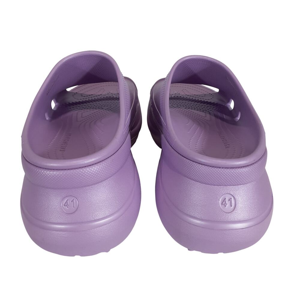 Balenciaga Platform Lilac Pool Crocs Slides Size FR 41 / US 11 - Picture 5 of 6